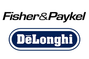Fisher & Paykel and DeLonghi logos